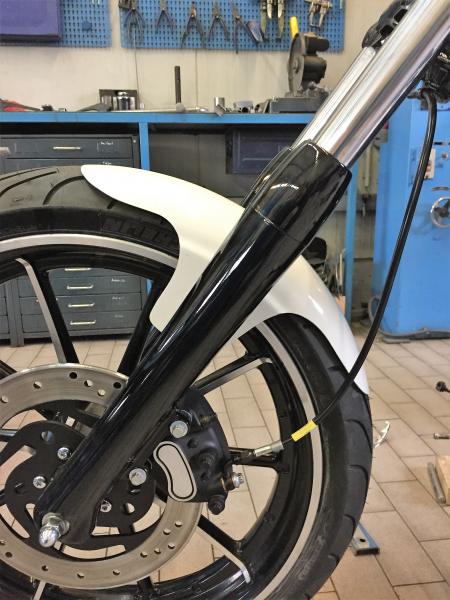 Frontfender Harley Softail Chopper Evo Dyna Custom Bobber Triumph Sportster Uni