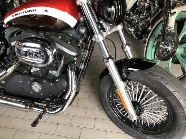 Frontfender Harley Sporster für 16“ mit 130er Custom Softail Uni